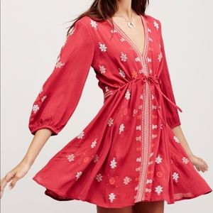 Free People StarGazer BOHO embroidered Mini Dress